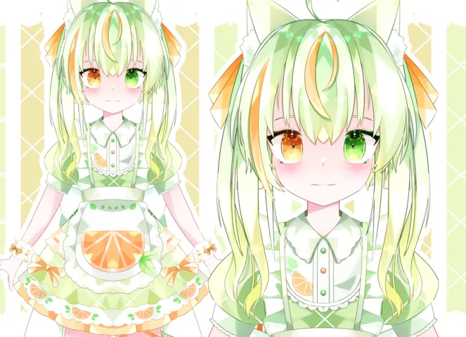 パーツ分け済PSD】柑橘ねこちゃん【二次販売歓迎】 - 紅茶女 パーツ分け済PSD】柑橘ねこちゃん【二次販売歓迎】 - 紅茶女